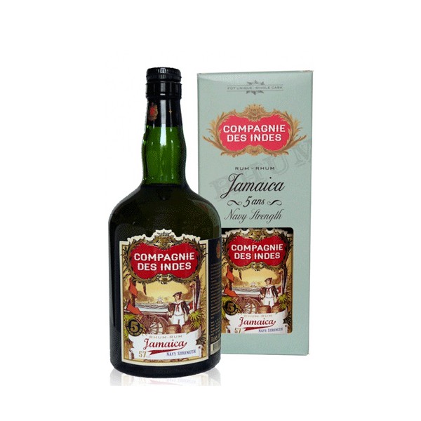 Compagnie des Indes rhum Jamaïque Navy Strength 70cl