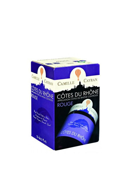 BIB 5L Côtes du Rhône rouge Camille Cayran