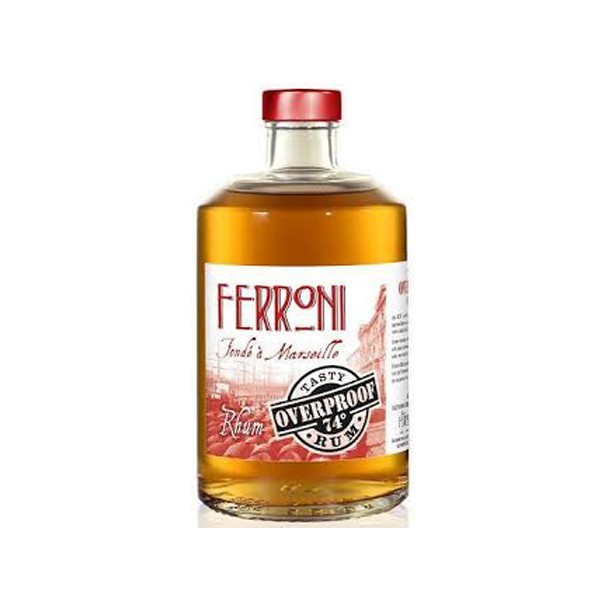 Rhum Tasty Overproof Ferroni 74° 70cl