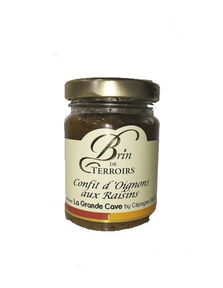 Confit oignons aux raisins 90g