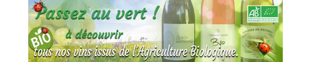 Vente en ligne de vin bio certifié, au meilleur prix du net
