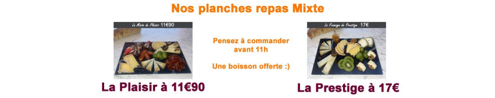 Avec Saveurs Shop, essayer nos planches repas Mixte.