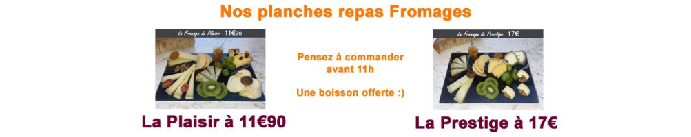 Saveurs Shop, commandez en ligne nos repas planches 100% Fromages.