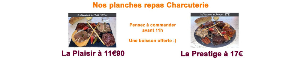 Saveurs Shop, commandez en ligne nos planches repas Charcuterie.